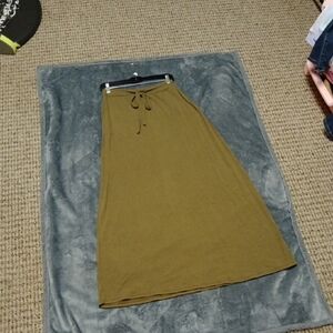 Olive Green Women's Skirt
